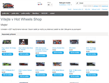 Tablet Screenshot of hotwheelsshop.cz